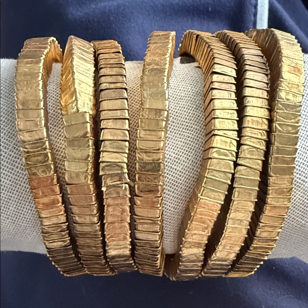 Zara Gold Textured Bangles